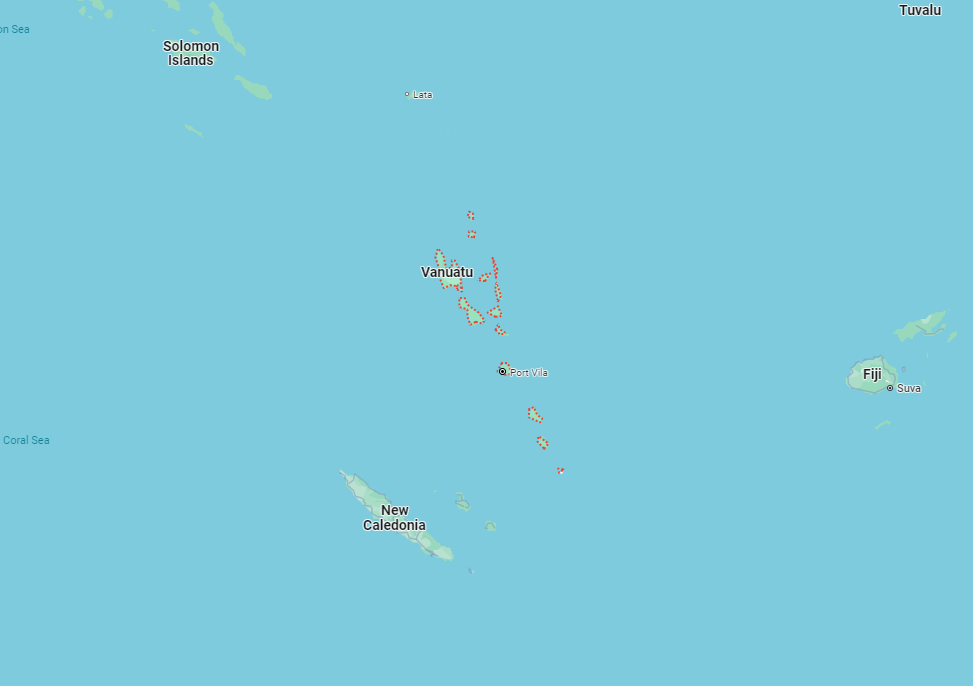 Vanuatu Map